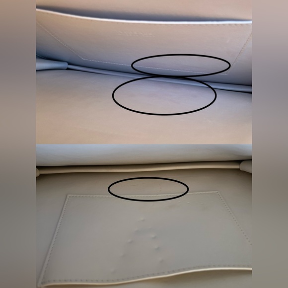 •••SOLD•••Retailed $3550 Versace Calfskin Studded DV Satchel White Bag - Picture 12 of 17